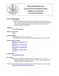 Legislative History: Resolve, to Establish a Cold Case Homicide Squad within the Department of Public Safety (SP34)(LD 132) by Maine State Legislature (120th: 2000-2002)