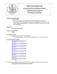 Legislative History: An Act to Amend the Laws Regarding Sex Offender Registration (HP159)(LD 170) by Maine State Legislature (120th: 2000-2002)
