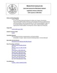 Legislative History: An Act to Provide Continued Funding for the Maine Airs Program (HP194)(LD 205) by Maine State Legislature (120th: 2000-2002)