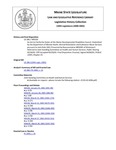 Legislative History: An Act to Clarify the Duties of the Maine Developmental Disabilities Council (HP250)(LD 286) by Maine State Legislature (120th: 2000-2002)