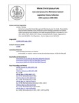 Legislative History: An Act to Increase the Forest Management Planning Income Tax Credit (HP306)(LD 384) by Maine State Legislature (120th: 2000-2002)