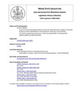 Legislative History: An Act to Create Catastrophic Health Insurance for Small Businesses in Maine (HP349)(LD 439) by Maine State Legislature (120th: 2000-2002)