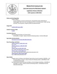 Legislative History: An Act to Require a License to Sell Firearms (SP141)(LD 464) by Maine State Legislature (120th: 2000-2002)