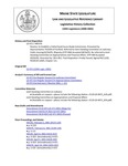 Legislative History: Resolve, to Establish a Fatherhood Issues Study Commission (HP370)(LD 472) by Maine State Legislature (120th: 2000-2002)