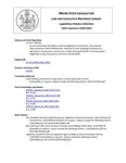 Legislative History:  An Act to Eliminate the Maine Land Use Regulation Commission (HP394)(LD 515)