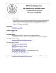 Legislative History: An Act to Preserve Public Access and Job Opportunities in the Maine Woods (HP409)(LD 530) by Maine State Legislature (120th: 2000-2002)
