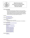 Legislative History: An Act Concerning the Administration of Medications in County Jails (HP502)(LD 642) by Maine State Legislature (120th: 2000-2002)