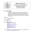 Legislative History:  An Act to Restore the Maine Court Facilities Authority (HP511)(LD 651)