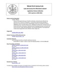 Legislative History: Resolve, Directing the Bureau of Health to Develop a Comprehensive Plan for the Detection and Treatment of Hepatitis C (HP531)(LD 686) by Maine State Legislature (120th: 2000-2002)