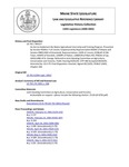 Legislative History: An Act to Implement the Maine Agricultural Internship and Training Program (SP227)(LD 792) by Maine State Legislature (120th: 2000-2002)