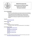 Legislative History:  An Act to Create a Maine Black Bears License Plate (SP241)(LD 809)