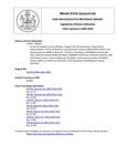 Legislative History: An Act to Establish a Circuit Breaker Program for Fuel Assistance (HP631)(LD 831) by Maine State Legislature (120th: 2000-2002)