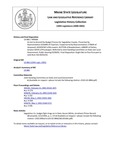 Legislative History:  An Act to Amend the Budget Process for Sagadahoc County (HP666)(LD 866)