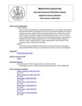 Legislative History: An Act to Increase Funding for the Maine Dental Education Loan Program (HP692)(LD 896) by Maine State Legislature (120th: 2000-2002)