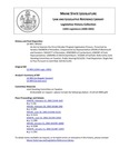 Legislative History: An Act to Improve the Circuit Breaker Program Application Process (SP262)(LD 909) by Maine State Legislature (120th: 2000-2002)