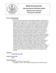 Legislative History:  Resolve, to Create the Commission to Study Abolishing the Maine Turnpike Authority (HP718)(LD 933)
