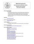Legislative History: An Act Relating to Discovery Procedures under the Maine Unfair Trade Practices Act (HP733)(LD 953) by Maine State Legislature (120th: 2000-2002)