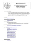 Legislative History:  An Act to Amend the Maine Tort Claims Act (HP747)(LD 966)