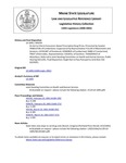 Legislative History: An Act to Inform Consumers About Prescription Drug Prices (SP294)(LD 1005) by Maine State Legislature (120th: 2000-2002)