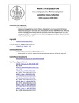 Legislative History: An Act to Manage the Sea Urchin Fishery (SP299)(LD 1010) by Maine State Legislature (120th: 2000-2002)