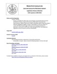 Legislative History:  Resolve, to Establish the Maine Agri-tourism Program (HP793)(LD 1037)