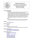 Legislative History:  An Act to Establish the Maine Firefighter Training Fund (HP804)(LD 1048)