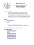 Legislative History:  Resolve, to Provide Adequate Reimbursement for Durable Medical Equipment (HP872)(LD 1151)
