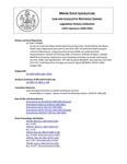 Legislative History:  An Act to Create the Maine Health Data Processing Center (HP980)(LD 1304)