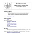 Legislative History:  An Act to Adopt the Uniform Computer Information Transactions Act (HP987)(LD 1324)