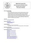 Legislative History: Resolve, Establishing the Commission to Examine the Maine Correctional Institute (HP993)(LD 1330) by Maine State Legislature (120th: 2000-2002)