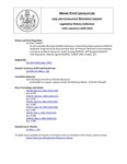 Legislative History:  An Act to Modify Municipal Shellfish Ordinances (HP997)(LD 1334)