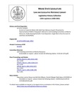 Legislative History:  An Act to Create the Maine Soft-shell Clam Advisory Council (HP1025)(LD 1374)