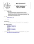 Legislative History: An Act Providing for the Licensure of Ophthalmic Dispensing (HP1050)(LD 1407) by Maine State Legislature (120th: 2000-2002)