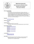 Legislative History: An Act to Enhance Enforcement and Prosecution of Computer-related Crimes (HP1101)(LD 1470) by Maine State Legislature (120th: 2000-2002)