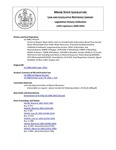 Legislative History: An Act to Require Major Water Users to Provide Public Information About Their Annual Water Withdrawals from Public Water Resources (HP1119)(LD 1488) by Maine State Legislature (120th: 2000-2002)
