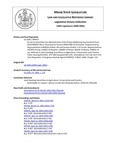 Legislative History: An Act to Streamline the Administration of the Potato Marketing Improvement Fund (SP451)(LD 1505) by Maine State Legislature (120th: 2000-2002)