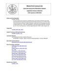 Legislative History: An Act to Improve the Inspection and Maintenance of Underground Oil Storage Tanks (HP1225)(LD 1666) by Maine State Legislature (120th: 2000-2002)