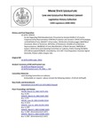 Legislative History: An Act Regarding Child Abandonment (SP539)(LD 1670) by Maine State Legislature (120th: 2000-2002)
