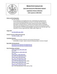 Legislative History:  An Act Relating to Licensing Board Fee Caps (HP1267)(LD 1718)