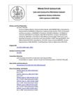 Legislative History: An Act to Address Maine's School Facilities Needs (HP1294)(LD 1762) by Maine State Legislature (120th: 2000-2002)