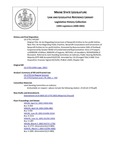 Legislative History: An Act Regarding Conversions of Nonprofit Entities to For-profit Entities (HP1307)(LD 1770) by Maine State Legislature (120th: 2000-2002)