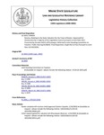 Legislative History: Resolve, Relating to the State Valuation for the Town of Dexter (SP654)(LD 1833) by Maine State Legislature (120th: 2000-2002)