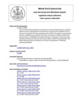 Legislative History: Resolve, Directing the Department of Education to Provide Adult Education and Other Support Services (SP687)(LD 1889) by Maine State Legislature (120th: 2000-2002)