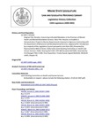 Legislative History: Resolve, Concerning Unfunded Mandates in the Provision of Mental Health and Mental Retardation Services (HP1450)(LD 1947) by Maine State Legislature (120th: 2000-2002)