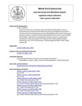 Legislative History: An Act to Increase the Licensing Fee Caps of the Board of Osteopathic Licensure (HP1514)(LD 2017) by Maine State Legislature (120th: 2000-2002)