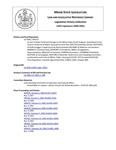 Legislative History: An Act to Make Technical Changes to the Maine State Grant Program (SP732)(LD 2042) by Maine State Legislature (120th: 2000-2002)