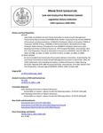 Legislative History: An Act to Establish the Community Preservation Advisory Committee (HP1565)(LD 2070) by Maine State Legislature (120th: 2000-2002)