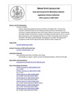 Legislative History: Resolve, Regarding Legislative Review of Portions of Chapter 395 - Construction Standards and Ownership and Cost Allocation Rules for Electric Distribution Line Extensions, a Major Substantive Rule of the Public Utilities Commission (HP1609)(LD 2107) by Maine State Legislature (120th: 2000-2002)