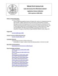 Legislative History: Resolve, Regarding Legislative Review of Chapter 691, Section 3-A, Siting Restrictions for New Facilities, a Major Substantive Rule of the Bureau of Remediation and Waste Management within the Department of Environmental Protection (HP1618)(LD 2117) by Maine State Legislature (120th: 2000-2002)