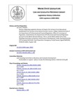 Legislative History: Resolve, Regarding Legislative Review of Chapter 50: Variance From Educational Qualifications for Issuance of an Interim Forester License, a Major Substantive Rule of the Department of Professional and Financial Regulation, Office of Licensing and Regulation (HP1625)(LD 2125) by Maine State Legislature (120th: 2000-2002)
